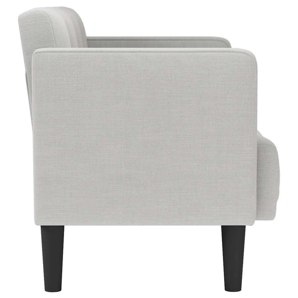 Zweisitzer Sofa Wolkengrau Stoff 111cm