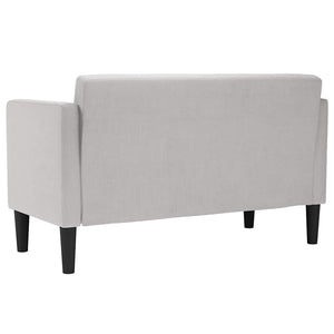 Zweisitzer Sofa Wolkengrau Stoff 111cm