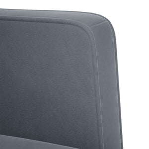 Dunkelgraues Samt Zweisitzer Sofa 111 cm
