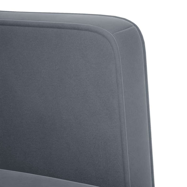 Dunkelgraues Samt Zweisitzer Sofa 111 cm