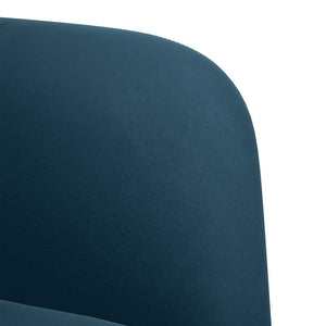 vidaXL Fauteuil avec accoudoirs bleu 54 cm velours