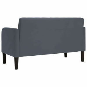 Dunkelgraues Samt Zweisitzer Sofa 109cm