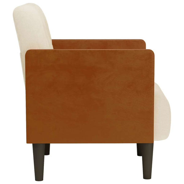 Leinen Sessel mit Armlehnen, 55 cm