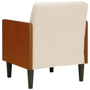 Leinen Sessel mit Armlehnen, 55 cm