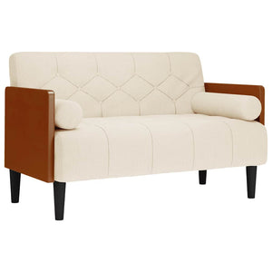 Leinen Zweisitzer Sofa 110cm