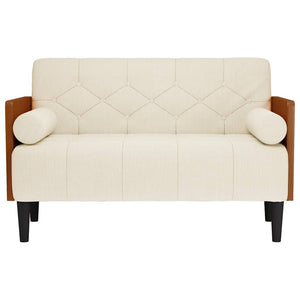 Leinen Zweisitzer Sofa 110cm