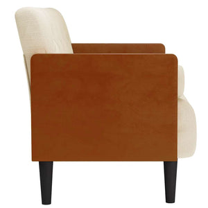 Leinen Zweisitzer Sofa 110cm