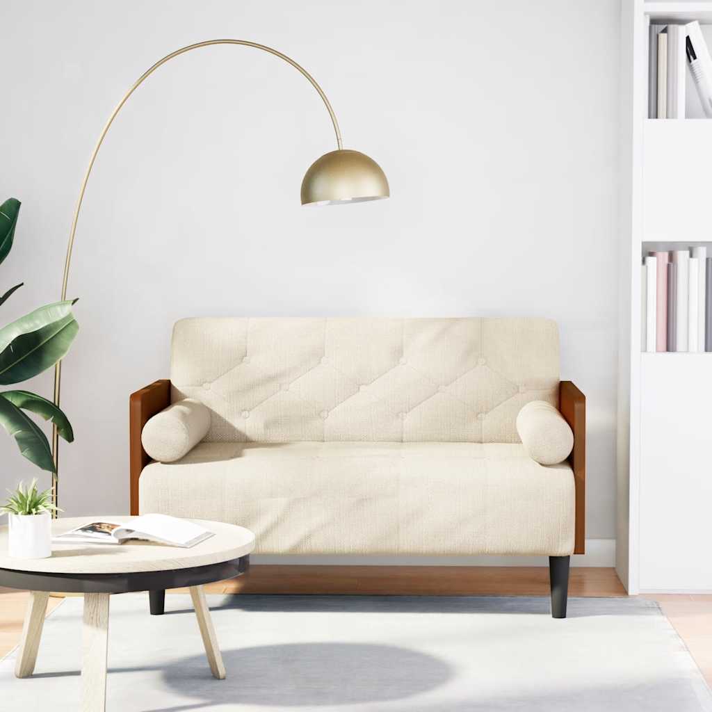 Leinen Zweisitzer Sofa 110cm