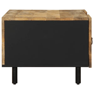 Schwarzer Couchtisch Mangoholz 100x54 cm