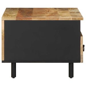 Schwarzer Couchtisch Mangoholz 80x54 cm
