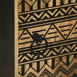 Mango Badschrank Massivholz 38x33,5x58 cm