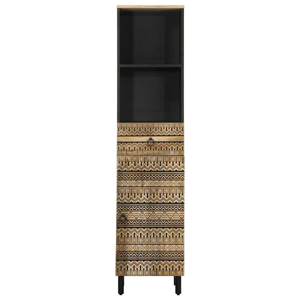 Mango Badschrank Massivholz 38x33,5x160 cm