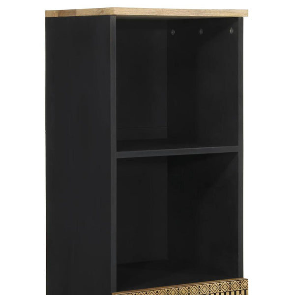 Mango Badschrank Massivholz 38x33,5x160 cm