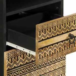 Mango Badschrank Massivholz 38x33,5x160 cm
