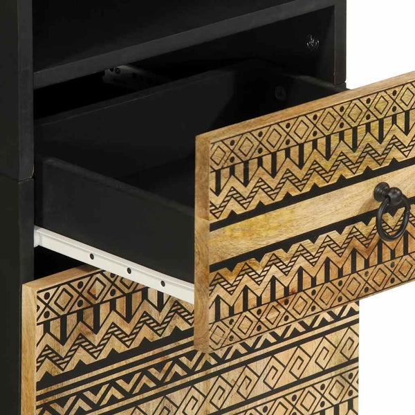 Mango Badschrank Massivholz 38x33,5x160 cm
