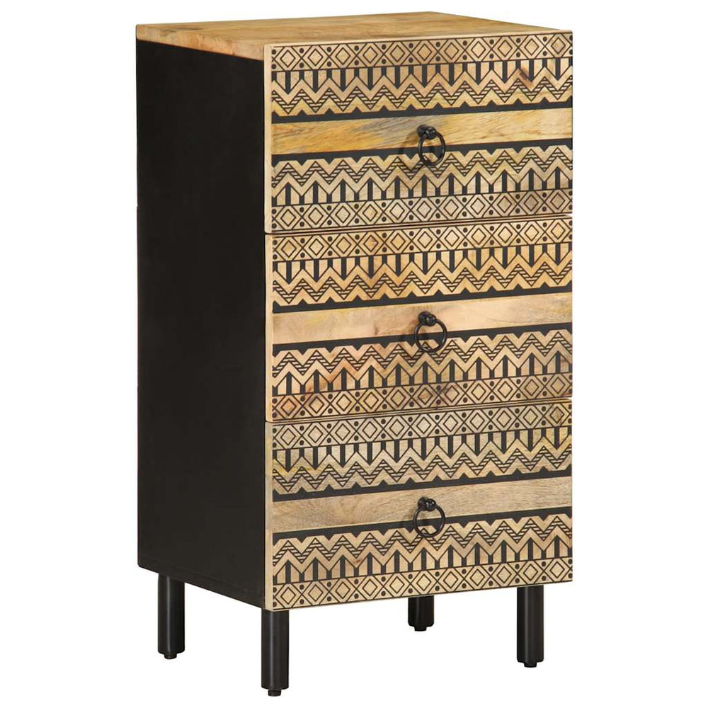 Sideboard aus rauem Mangoholz, 40 cm