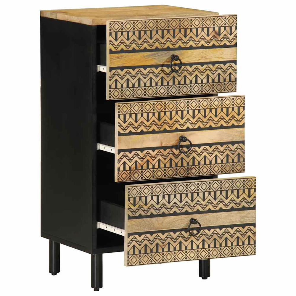 Sideboard aus rauem Mangoholz, 40 cm