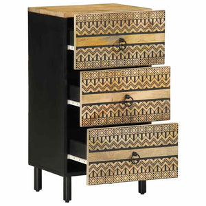 Sideboard aus rauem Mangoholz, 40 cm