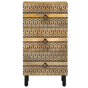 Sideboard aus rauem Mangoholz, 40 cm