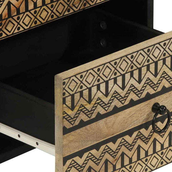 Sideboard aus rauem Mangoholz, 40 cm