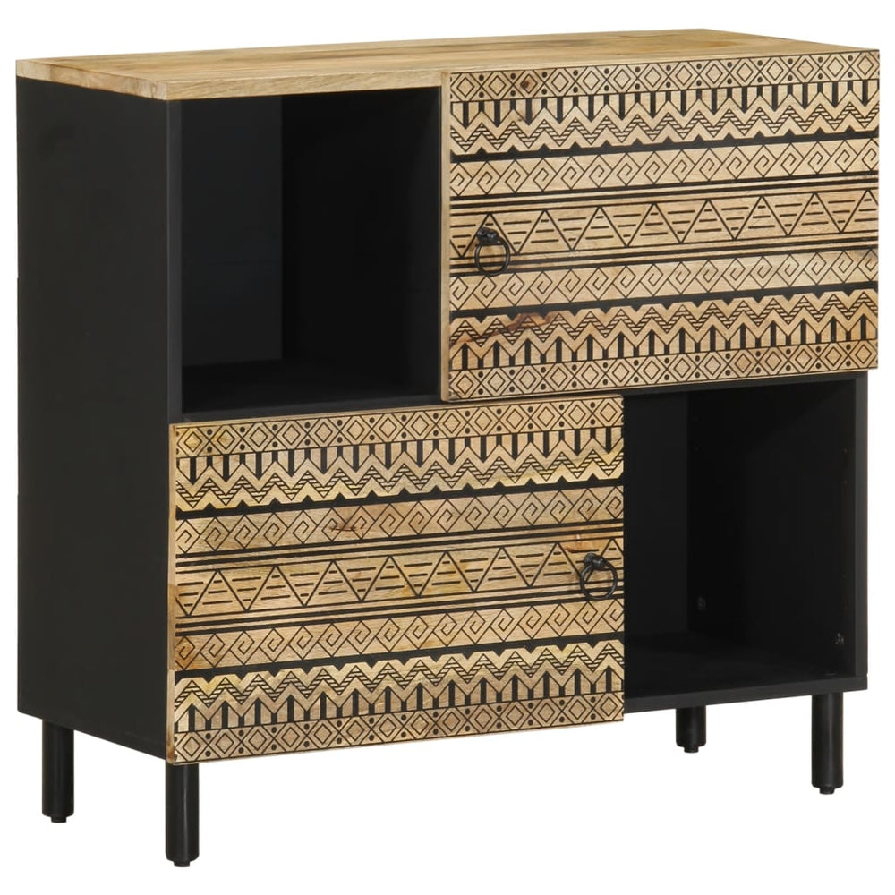 Sideboard aus rauem Mangoholz, 80 cm