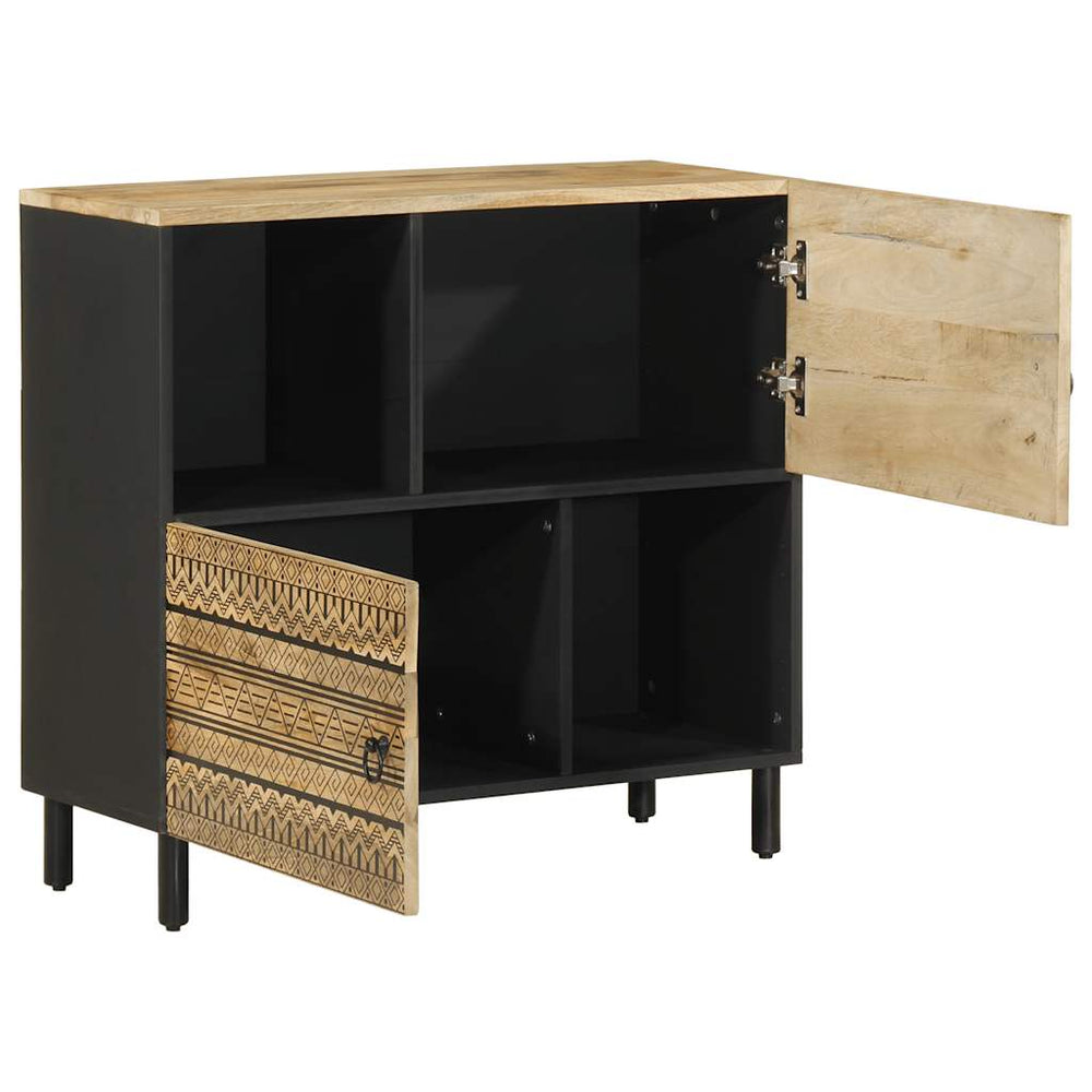Sideboard aus rauem Mangoholz, 80 cm