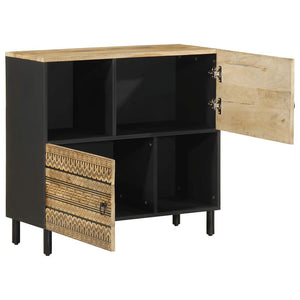 Sideboard aus rauem Mangoholz, 80 cm