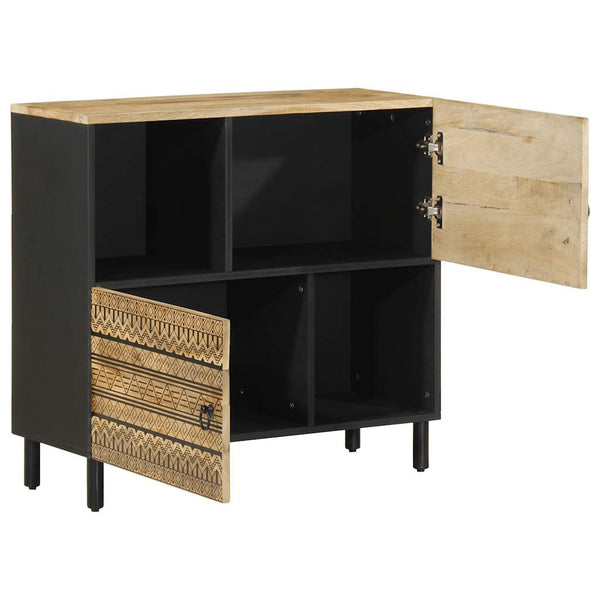 Sideboard aus rauem Mangoholz, 80 cm
