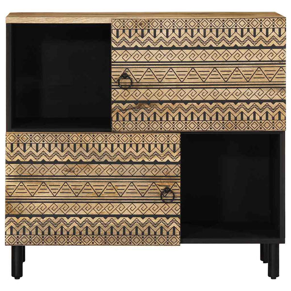 Sideboard aus rauem Mangoholz, 80 cm