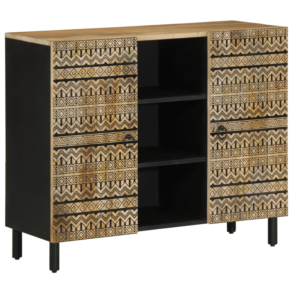 Sideboard aus rauem Mangoholz, 90 cm