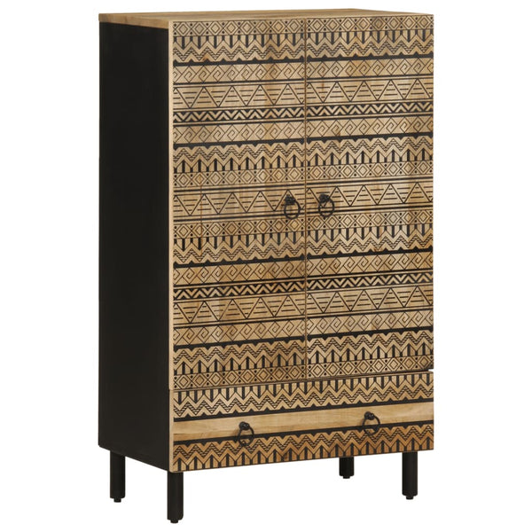 Highboard aus rauem Mangoholz, 60 cm