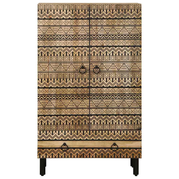 Highboard aus rauem Mangoholz, 60 cm