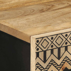 Highboard aus rauem Mangoholz, 60 cm