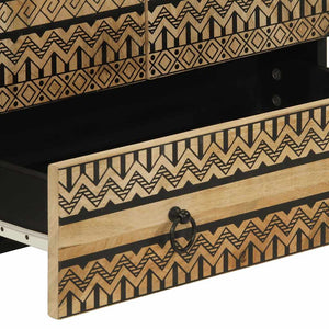 Highboard aus rauem Mangoholz, 60 cm
