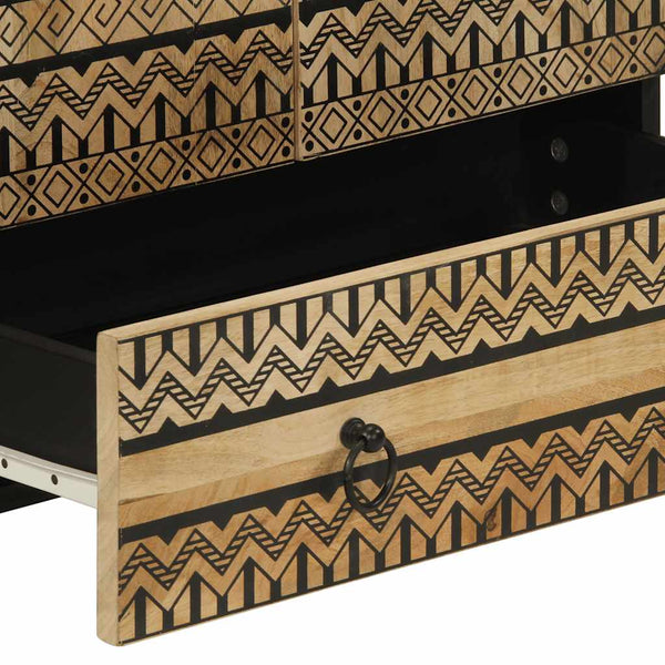 Highboard aus rauem Mangoholz, 60 cm