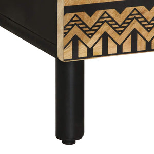 Highboard aus rauem Mangoholz, 60 cm