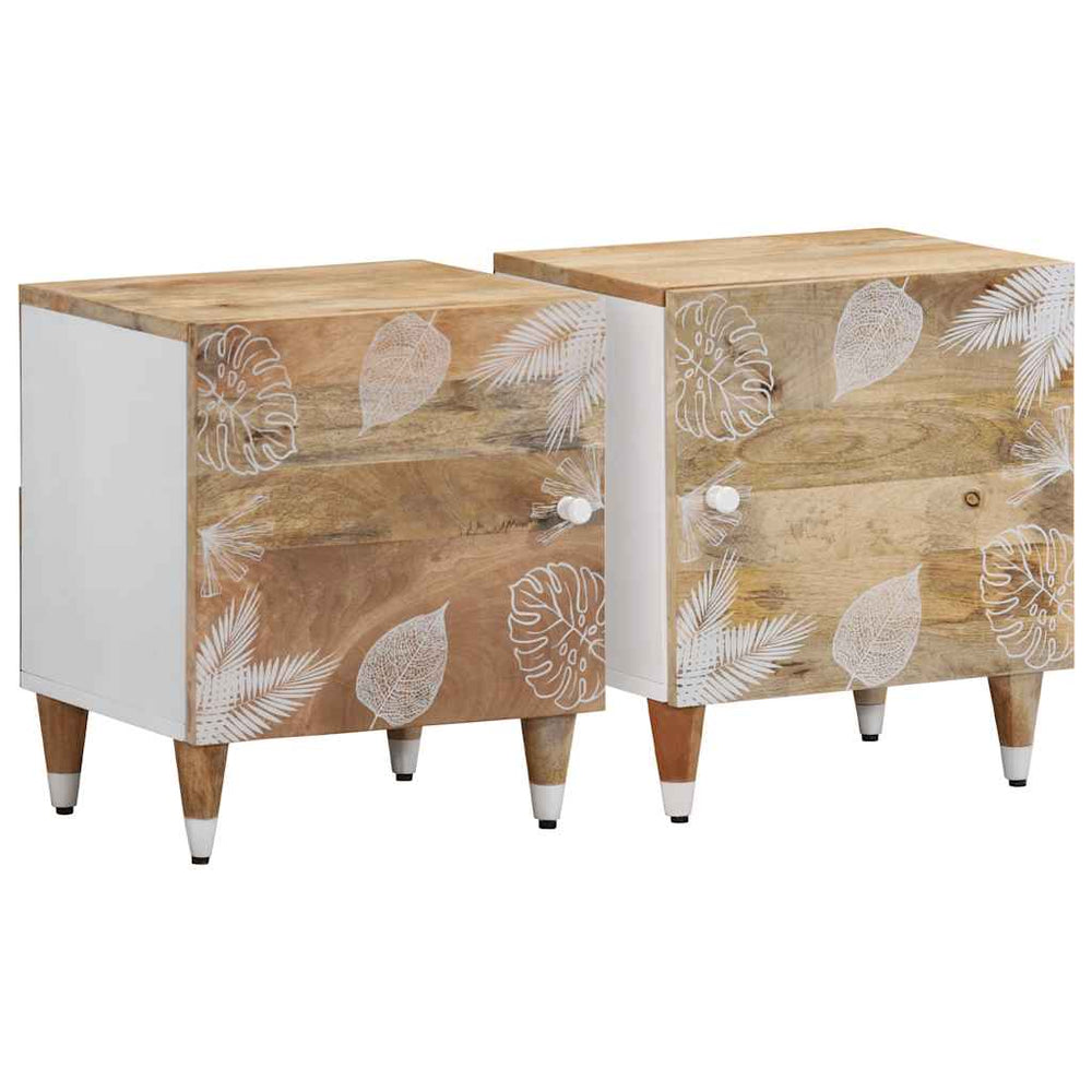 Nachttische 2er Set Mango Massivholz