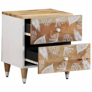 Nachttisch Mango Massivholz 40x33,5x46 cm
