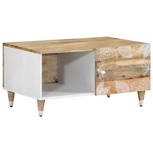 Couchtisch Mango Massivholz 80x50 cm