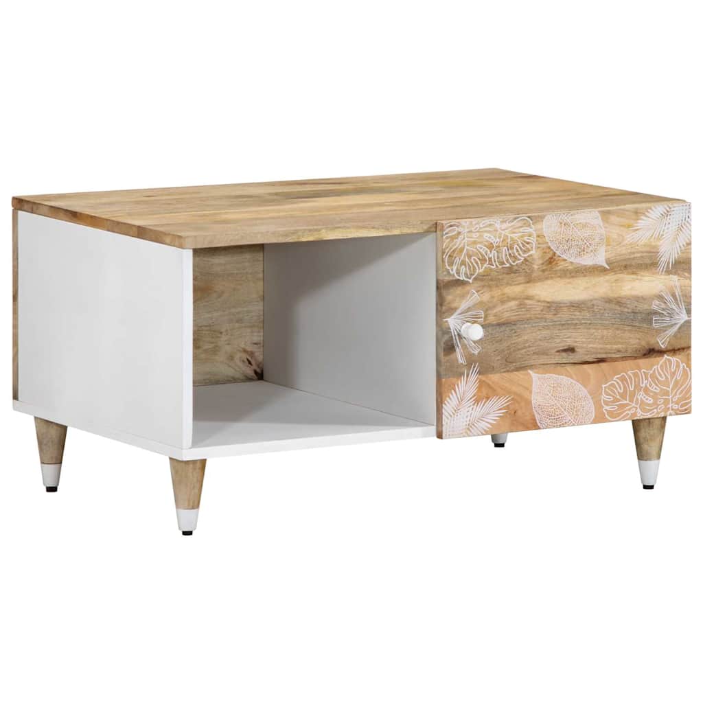 Couchtisch Mango Massivholz 80x50 cm