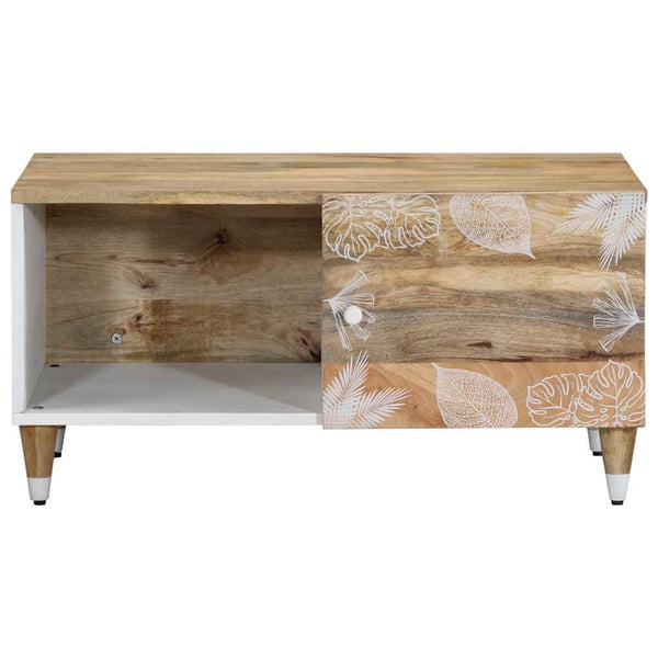 Couchtisch Mango Massivholz 80x50 cm