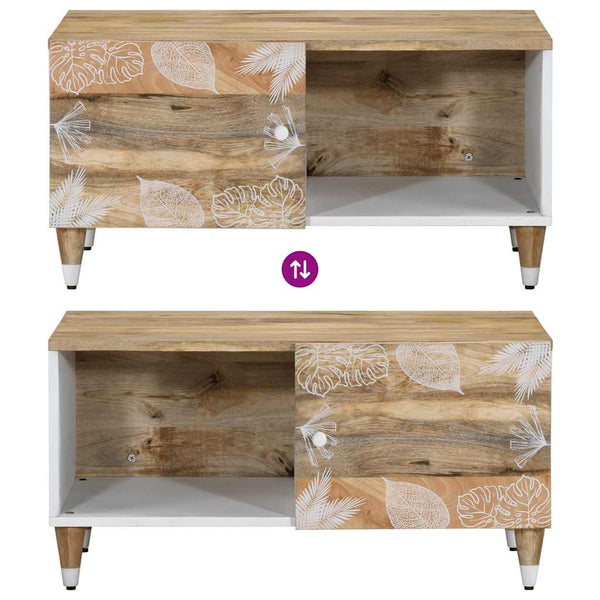 Couchtisch Mango Massivholz 80x50 cm