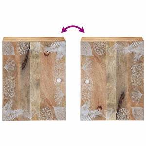 Mango Massivholz Bad-Hängeschrank, 38 cm