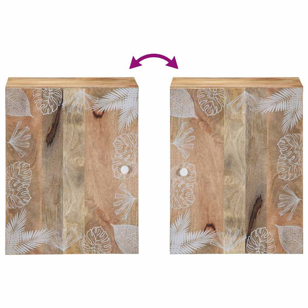 Mango Massivholz Bad-Hängeschrank, 38 cm