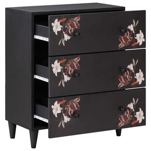 Mehrfarbiger Stauraumschrank Mango Massivholz 60x75cm