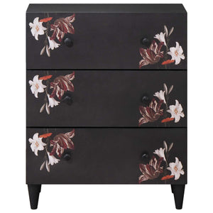 Mehrfarbiger Stauraumschrank Mango Massivholz 60x75cm