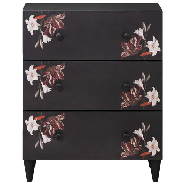 Mehrfarbiger Stauraumschrank Mango Massivholz 60x75cm