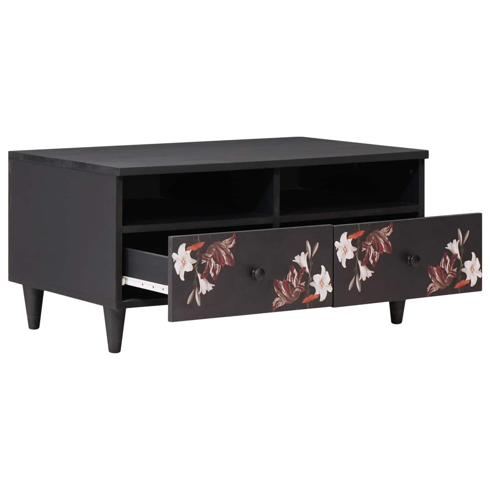 Mehrfarbiger Couchtisch Mango Massivholz 80cm