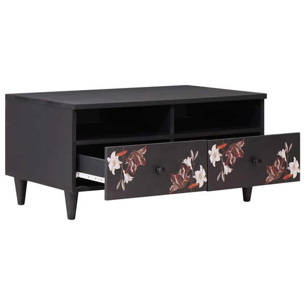 Mehrfarbiger Couchtisch Mango Massivholz 80cm