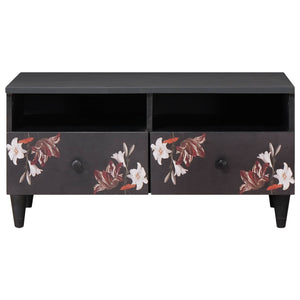 Mehrfarbiger Couchtisch Mango Massivholz 80cm